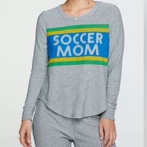 Chaser Sweatshirt And Sweatpants Set Womens Small Gray Soccer Mom Activewear new